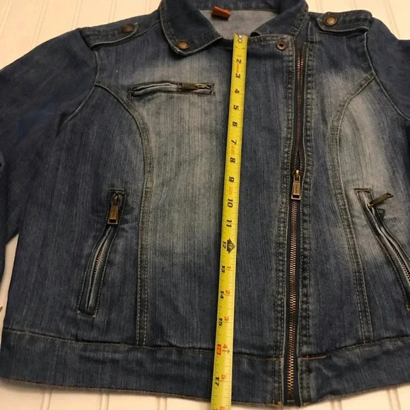 Joy joy jeans jacket Sz large - Picture 3 of 5